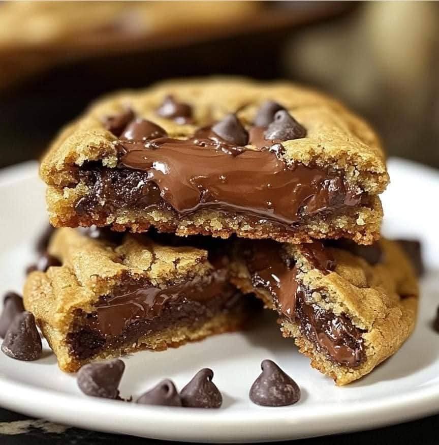 كوكيز محشو بالنوتيلا افضل ما يقدم فى ليالى الشتاء الباردة