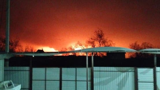 حريق في ميناء روسي بعد هجوم أوكراني بطائرات مسيرة