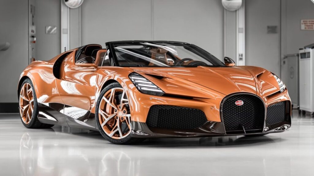 بوغاتي ميسترال بلون “الفول السوداني” تخطف الأنظار بنسخة فريدة