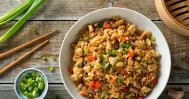 وصفة الأرز بالخضار على طريقة المطاعم بسهولة في البيت