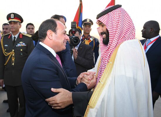 ولى العهد السعودي والرئيس السيسي يبحثان التصعيد العسكري و الاعتداءات الإيرانية على المملكة