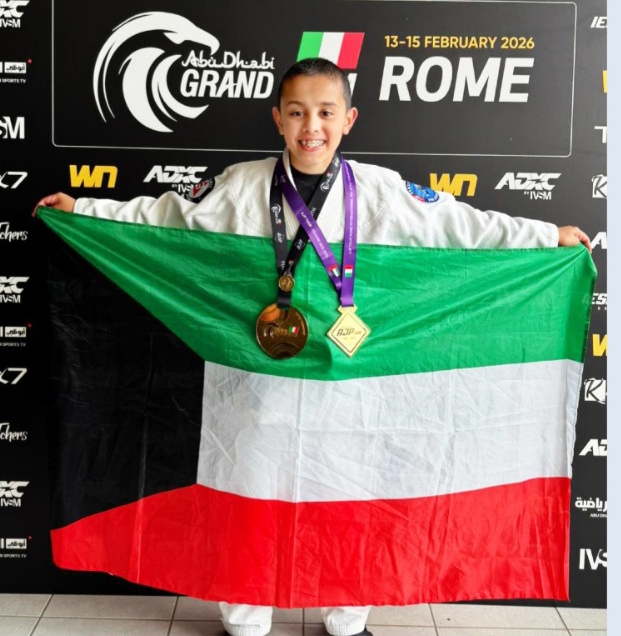 البطل الكويتي Mosaed Al-Mutawa يتوَّج بذهبيتين في «الجوجيتسو»