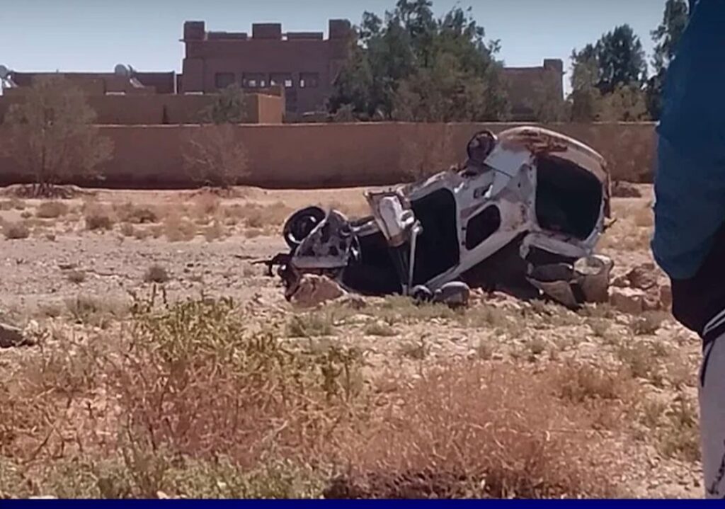 المغرب : مصرع 3 أشخاص وإصابة 4 في انقلاب سيارة أجرة بإقليم الرشيدية