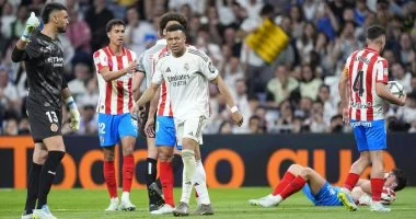 هدية لبرشلونة.. ريال مدريد يتعادل مع جيرونا 1-1 ويهدر نقطتين في الدوري الإسباني
