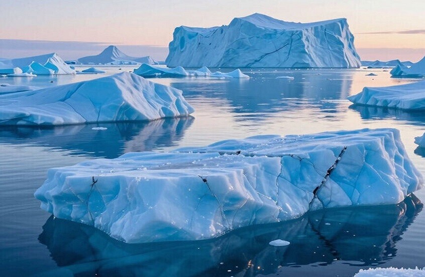 ارتفاع قياسي لسماكة الجليد البحري في القطب الشمالي منذ 2019