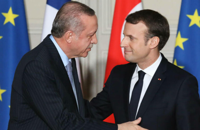 ماكرون وأردوغان يدعوان لحل دبلوماسي في لبنان وتأمين هرمز