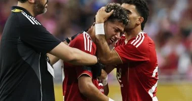 مصر تتقدم على بلجيكا في المونديال بهدف عالمي لإمام عاشور بالدقيقة 19