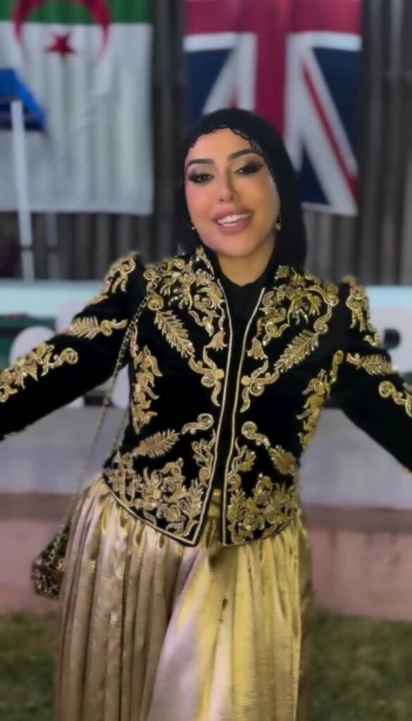 منال حدلي: تتألق باللباس التقليدي الجزائري في احتفال عيد ميلاد الملك تشارلز الثالث