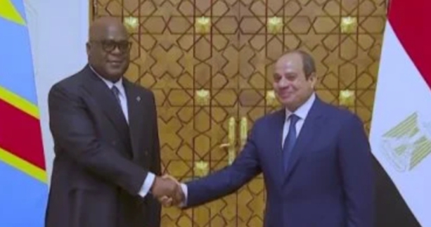 السيسي ورئيس الكونغو الديمقراطية : يعقدان مؤتمراً صحفياً مشتركاً