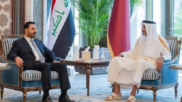 تميم بن حمد وعلي فالح الزيدي يؤكدان في الدوحة أهمية الحوار وتعزيز التعاون بين قطر والعراق