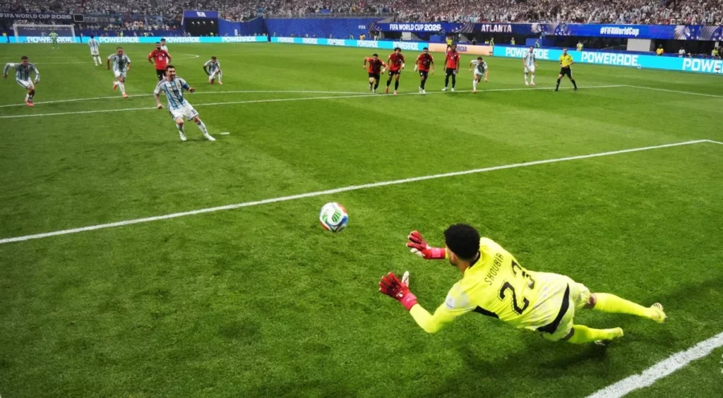 مصر تتقدم على الأرجنتين بهدف نظيف في الشوط الأول بكأس العالم 2026