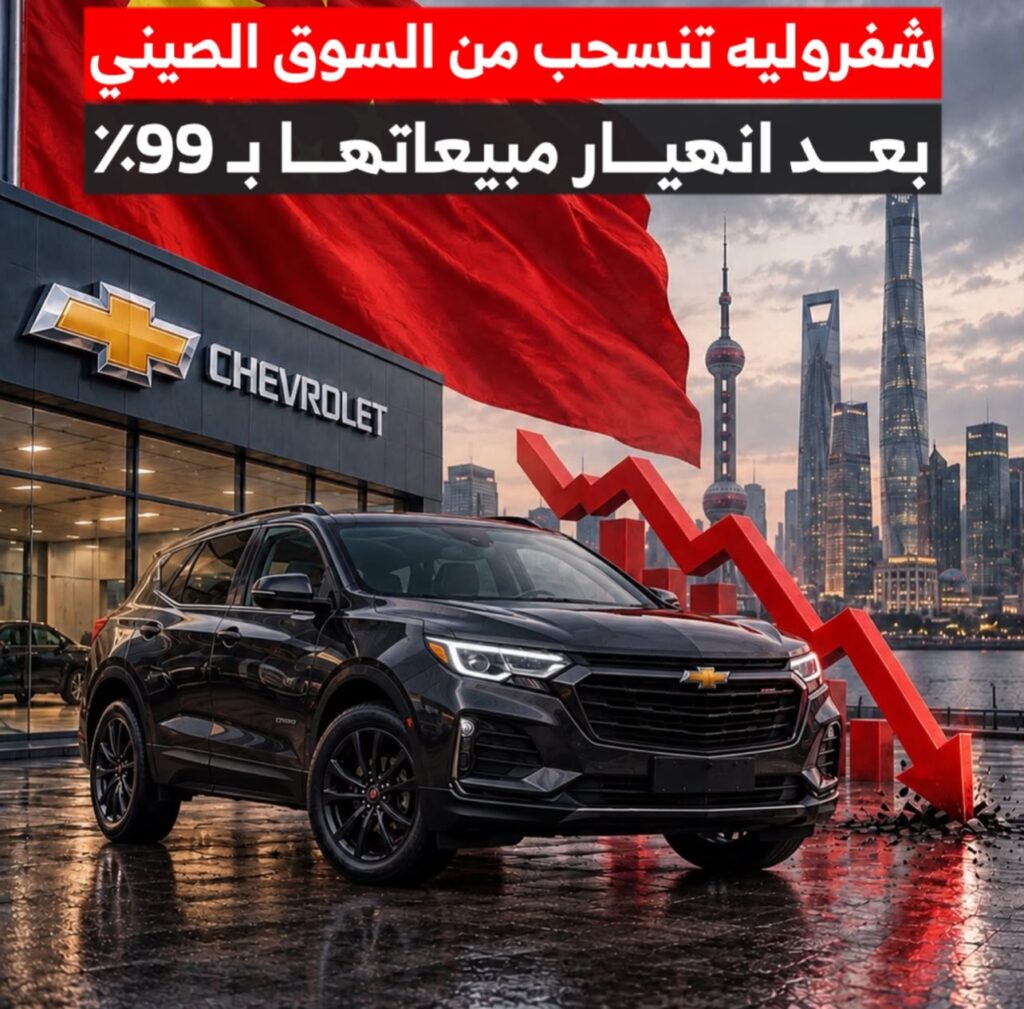 شفروليه: تنسحب من السوق الصيني بعد هبوط مبيعاتها بنسبة 99%